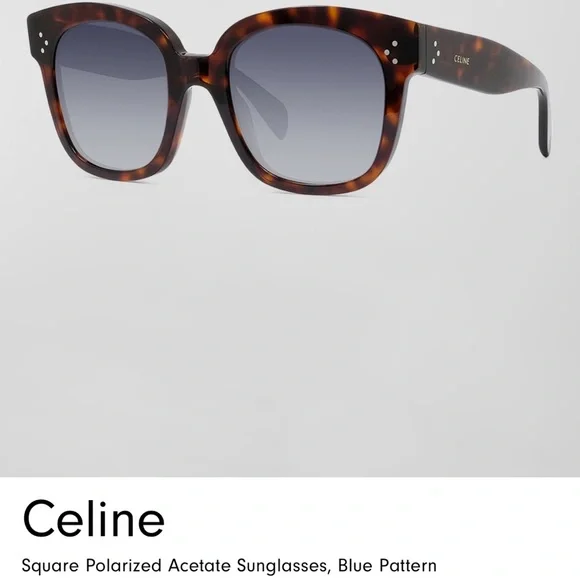 NWT Celine Brown Gray Sunglasses Celine CL40194U S (52 - 22) with Grey lenses and Tortoise  main image 2